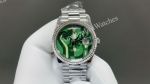 8+ Factory Rolex Daydate 36mm DD 3255 Movement Green Face White Gold Band Watch